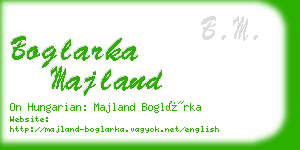 boglarka majland business card